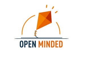 Logo projektu Open Minded dot. zwiększenia potencjału WSPA w Lublinie w obszarze związanym z obsługą i współpracą z zagranicznymi studentami oraz kadrą akademicką