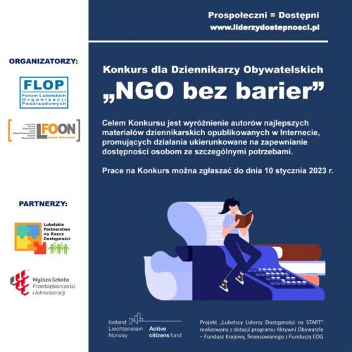 plakat - konkurs "NGO bez barier"