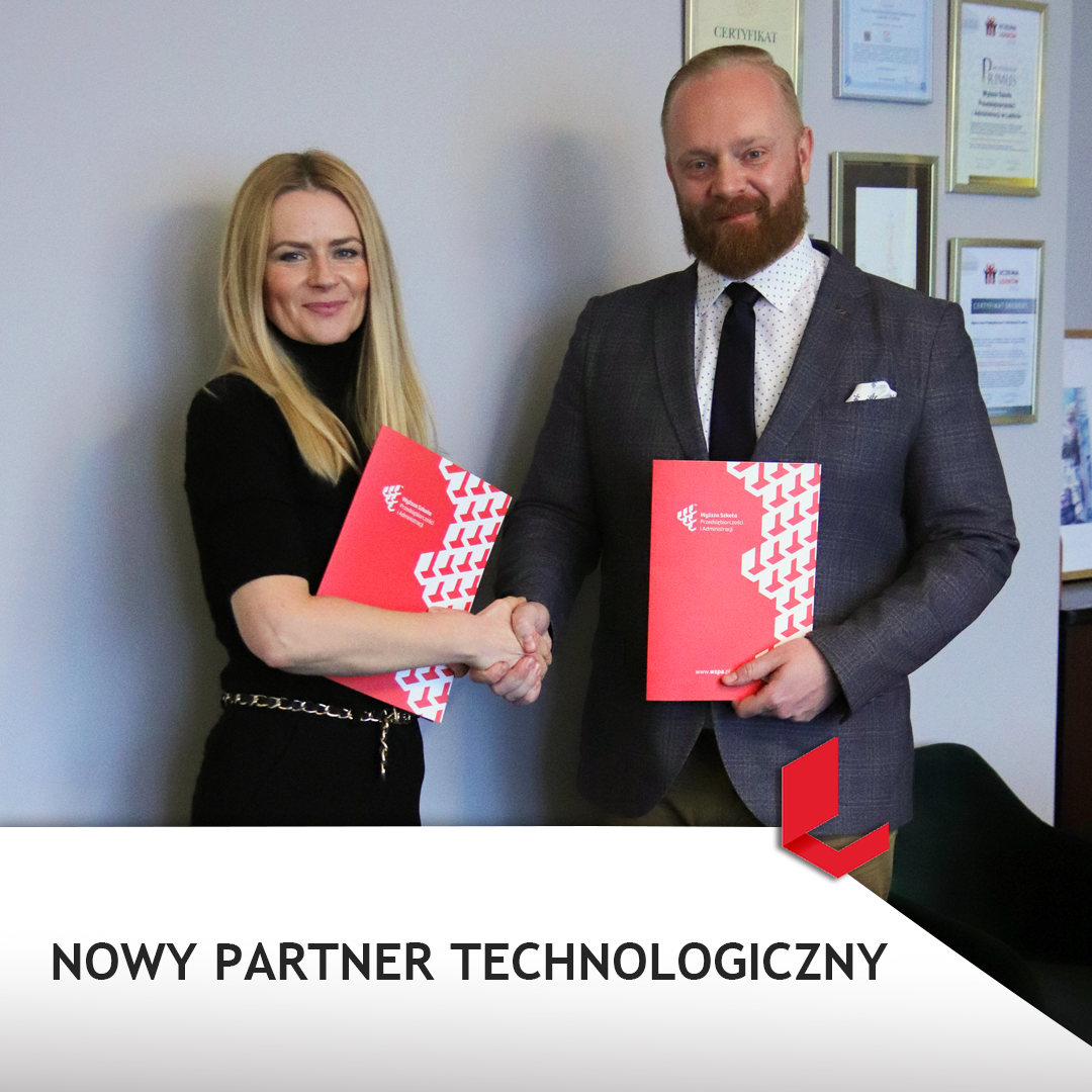 grafika informacyjna - DR MAŁGORZATA MICHALSKA-NAKONIECZNA Prorektor ds ogólnych WSPA w Lublinie z partnerem technologicznym