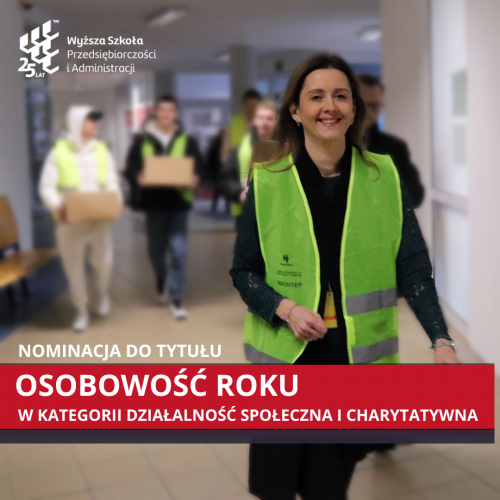 grafika informująca o nominacji do tytułu "osobowość roku"