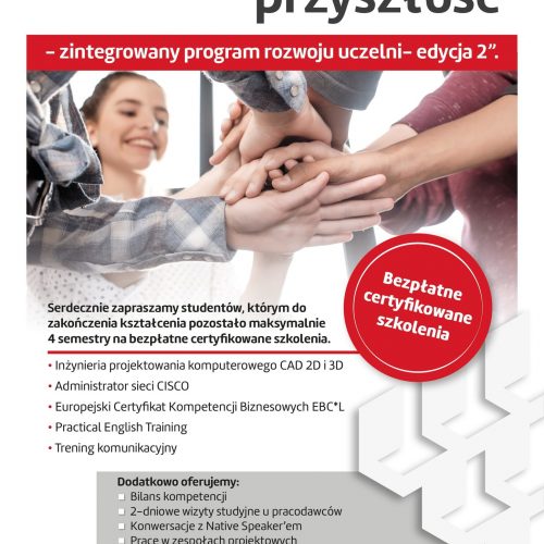 WSPAniała przyszłość - plakat reklamujący projekt