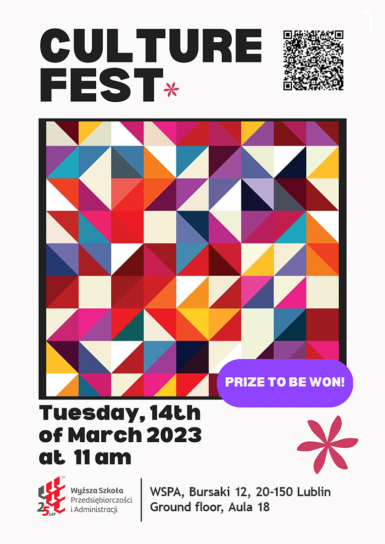 Plakat reklamujący wydarzenie - culture fest