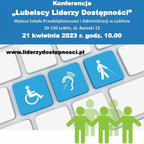 Lubelscy Liderzy Dostępności - plakat promujący wydarzenie