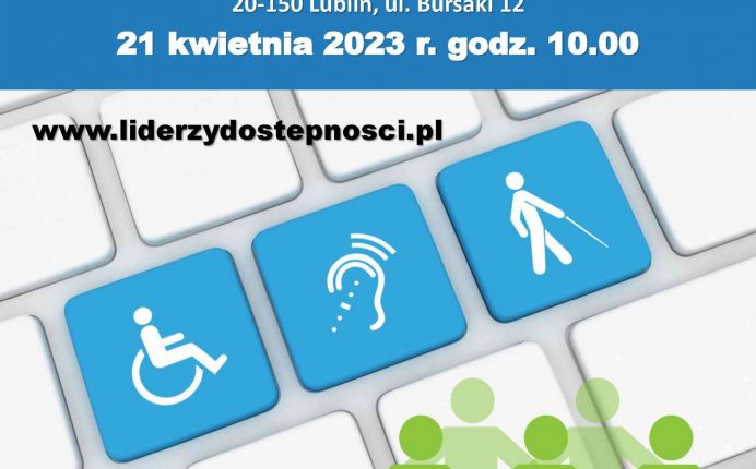 Lubelscy Liderzy Dostępności - plakat promujący wydarzenie