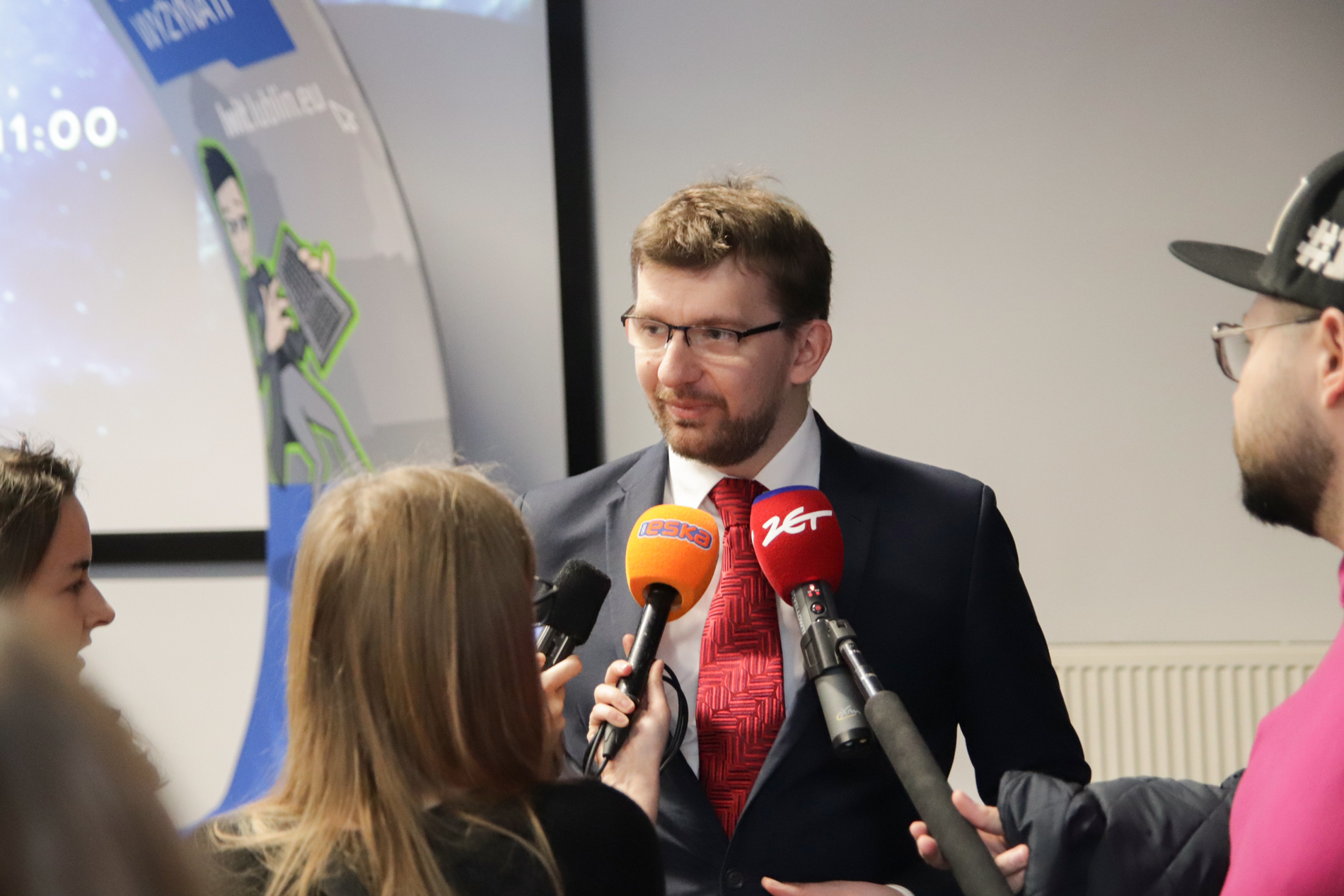 Jacek Wyszyński udziela wywiadu