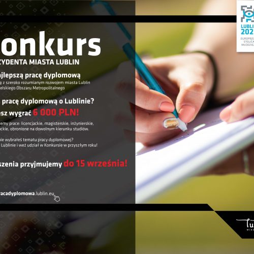 Plakat - konkurs na pracę dyplomową
