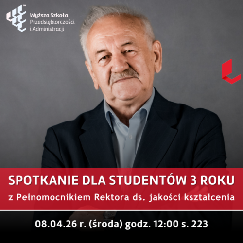 Spotkanie z Pełnomocnikiem Rektora ds. jakości kształcenia