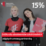 Dodatkowe 15% zniżki na studia dla absolwentów szkół partnerskich