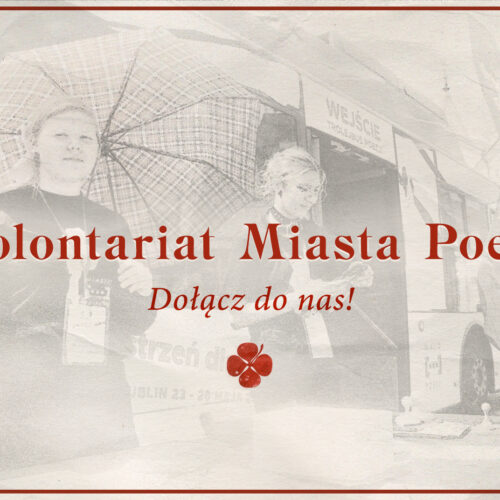 Miasto Poezji 2026 – zaproszenie oraz wolontariat dla studentów