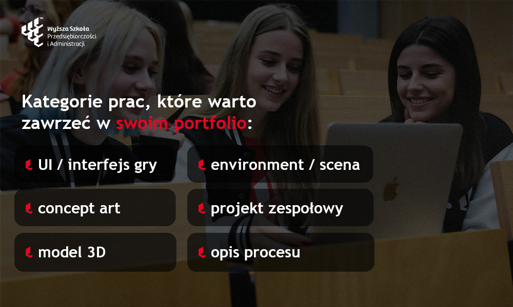 Co dodać do portfolio studenta grafiki komputerowej i projektowania gier