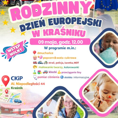 Zapraszamy na Rodzinny Dzień Europejski w Kraśniku