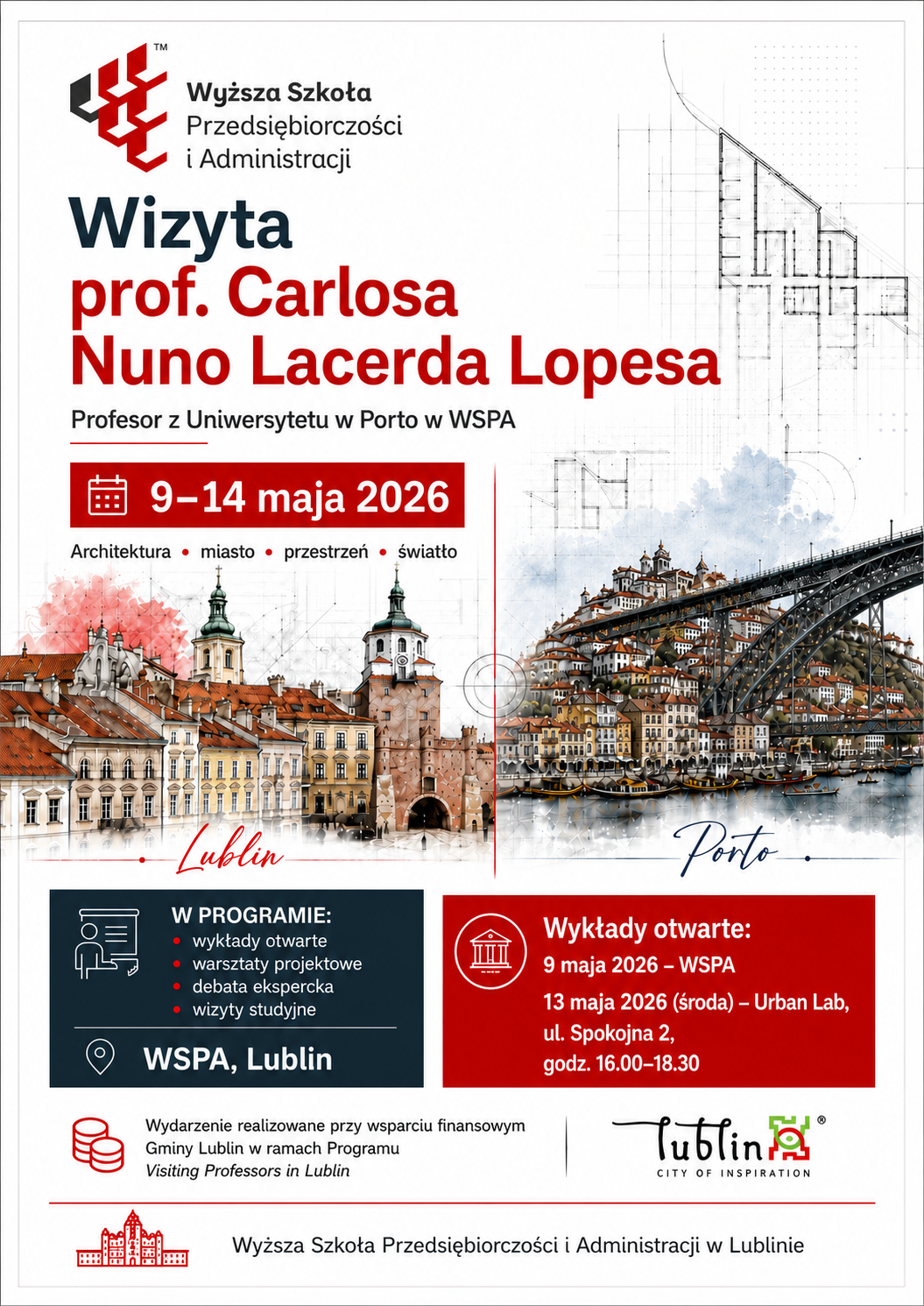 Wizyta prof. Carlosa Nuno Lacerdy Lopesa z Uniwersytetu w Porto w WSPA