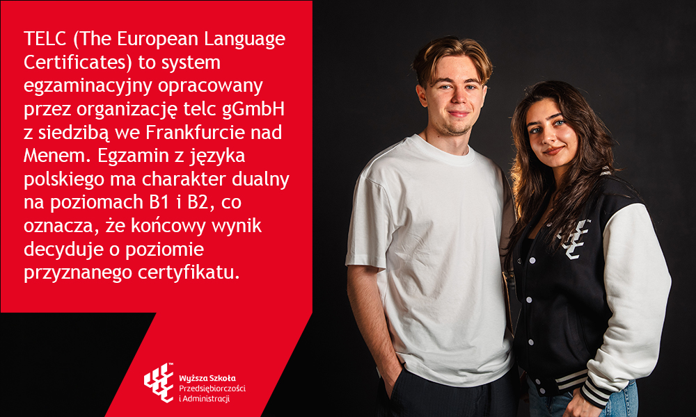 Egzamin telc z języka polskiego na pziomioe B1 i B2 w WSPA